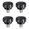 uxcell 4pcs Knurled Clamping Knobs M8 x 10mm Metric 304