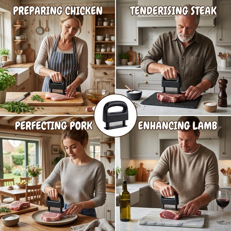 1Pcs Meat Tenderiser, Professional Meat Tenderizer Tool for Home Cooks