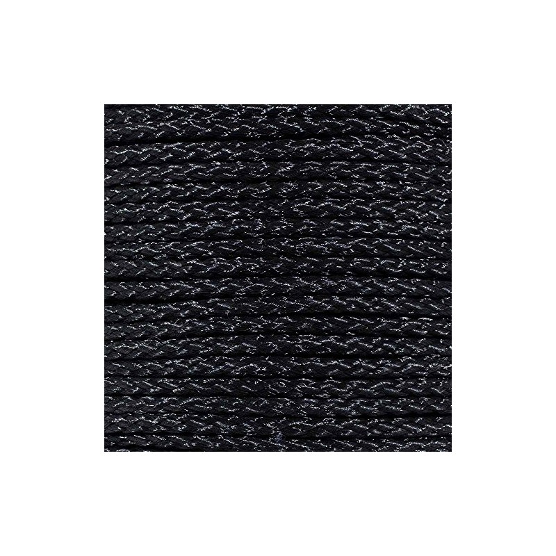 Hollow Braid Polypropylene Rope in Black - 3/8 Inch, 50