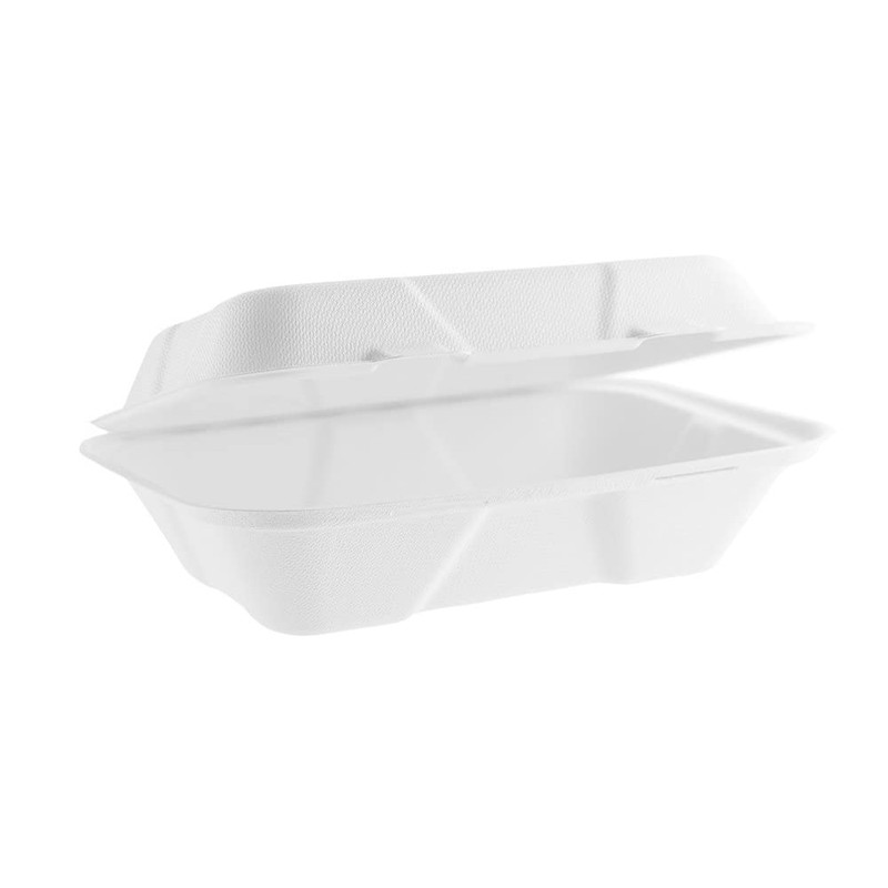 50pcs Strong Clamshell Takeaway Burger Boxes, 7" X 5" -