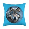 WOLF WOLVES FACE HEAD Throw Pillow