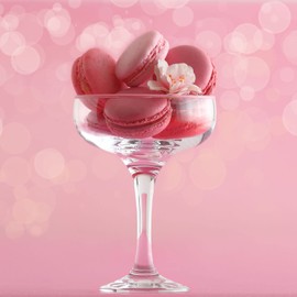 LAV Lead-Free Colorful Coupe Cocktail Glasses 8 oz Champagne Glass with Colored, Cleared Rims - Manhattan, Martini Glasses, Cocktails, Barware, Home, Restaurant, Birthday, Wedding Parties | Set of 4