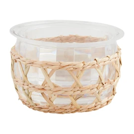 Mud Pie 3/4" x 6" Dia Acrylic Chiller Bowl Set, Brown