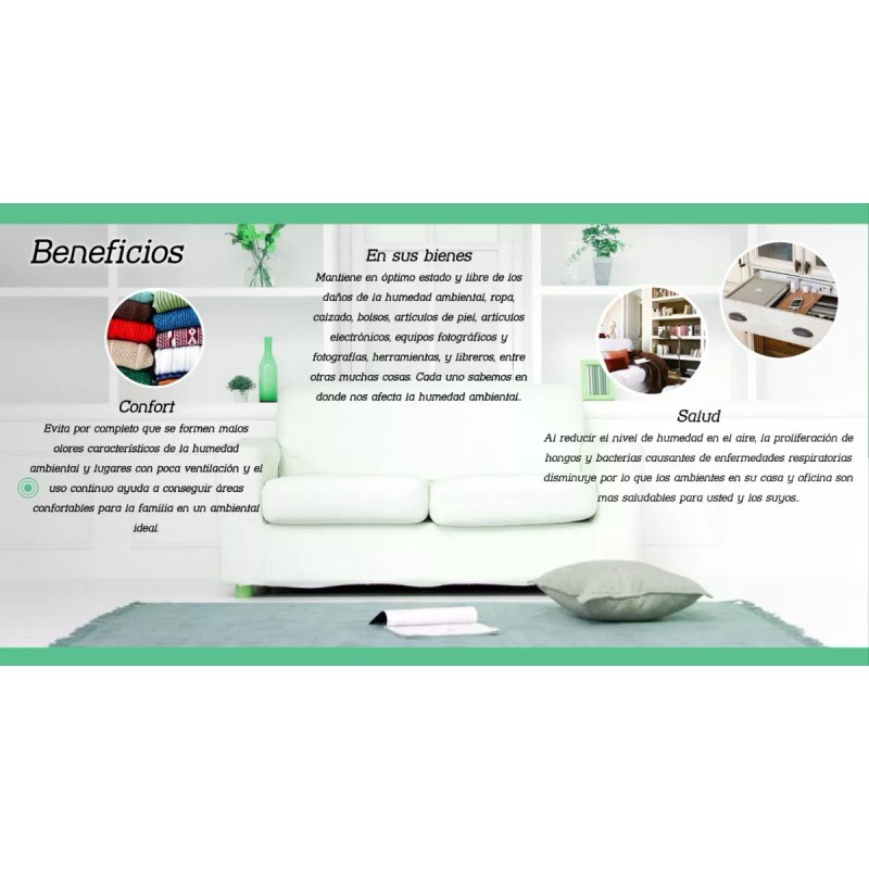 cero humedad 3 Absorbente Humedad Deshumidicador De 3.2 Kg Envio