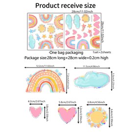 Rainbow Window Stickers Prism Window Sticker Suncatcher Sticker Bird Protection Rainbow Prism Window Decals Birds Anti Collision Sticker Sun Catcher for Glass Panels Window Film