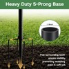 79-Inch Heavy-Duty Rustproof Bird Feeder Pole with 5-Prong Base -