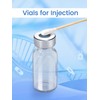 3ml Glass Vials for Injections, Self-Healing Injection Port, Sterile Empty