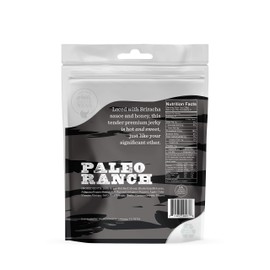 PALEO RANCH Grass-Fed Beef Jerky, All Natural, No Added Hormones, No Preservatives, 2-oz. Pouches, Honey Sriracha, 8-Pack