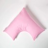 HOMESCAPES Pink Pure Egyptian Cotton V-Shape Pillowcase 200 TC 400