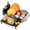 Urackify Dish Rack for Kitchen Counter, 304 Stainless Steel Dish