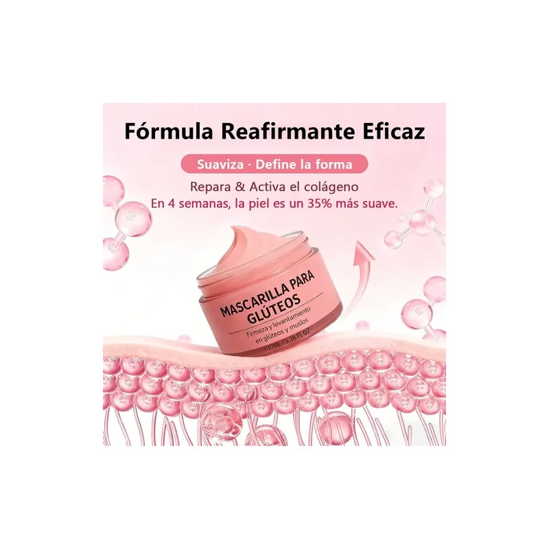 Crema Anticelulitis Firma Colágeno Para Glúteos Y Piernas