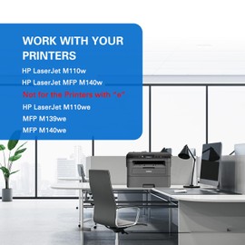 G&G 142X 142A (With Chip) Toner Compatible with HP Laserjet MFP M140w M110w for HP 142X 142A