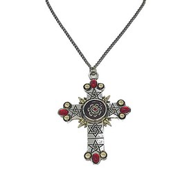 The Rose Cross to be Empowered to any High Purpose Pendant Necklace - Forbidden Charms Collection