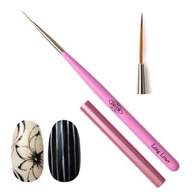 zecca Nail Kobo Brush Gel Nail Tool Gel Brush with Cap Single Item Gel Brush Self Nail Gel Brush Nylon Nail Brush (zecca Brush [LongLiner])