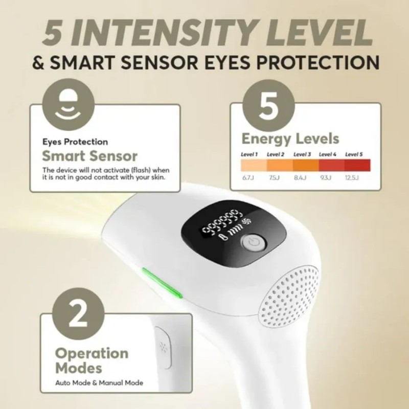 Professional 900,000 Flashes 5 Levels Laser Epilator Machine