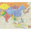48x78 Huge World Contemporary Elite Wall Map Laminated