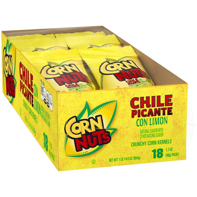 Corn Nuts Chile Picante con Limon Crunchy Corn Kernels (1.7