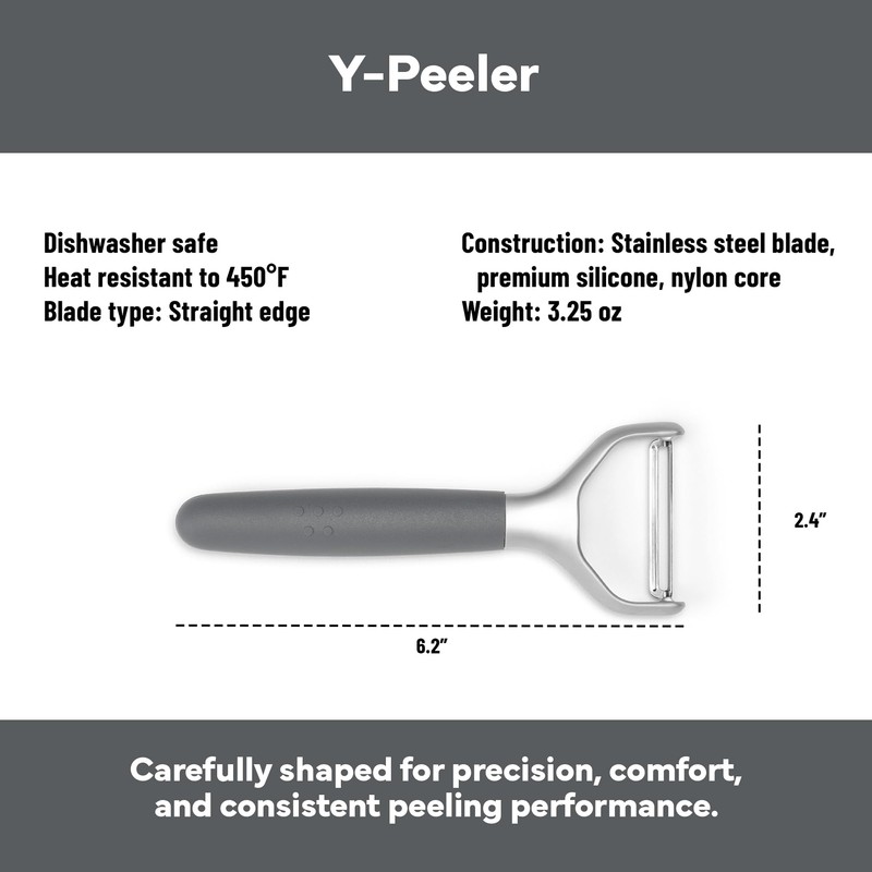 Misen Stainless Steel Vegetable Peeler - Dishwasher Safe Y Peeler