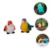 BESPORTBLE 2Pcs Vivid Resin Bird Figurines Realistic Garden Decorations for