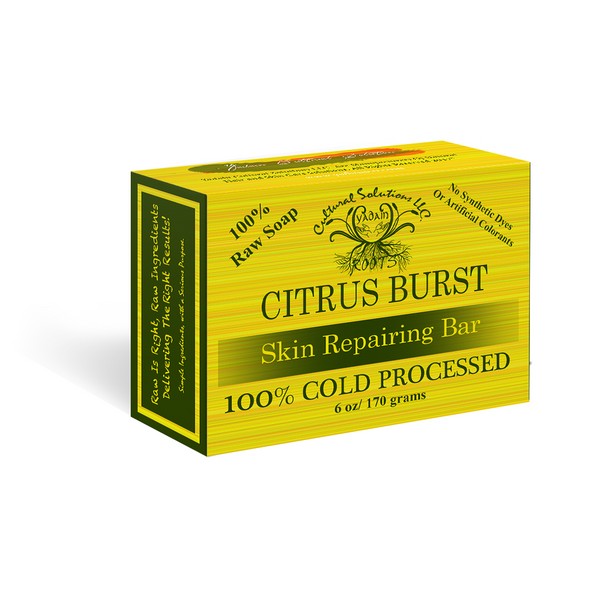 YADAIN 100% COLD PROCESSED RAW BAR SOAP: CITRUS BURST 6