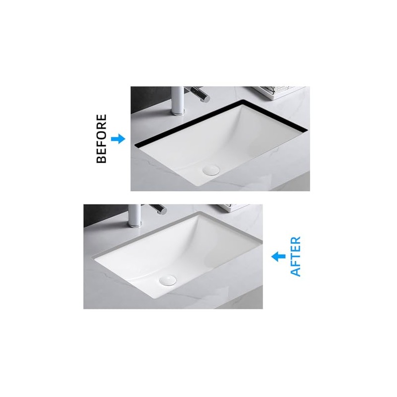 Qualward Undermount Sink Brackets,Adjustable Undermount Sink Support, Stainless Steel Installation