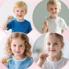 KRIZJUES Cute Bear Toothbrushes for Kids, Soft Bristles Toothbrush with