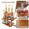 SHILFID Coffee Syrup Organizer Rack,2-Tier Coffee Syrup Stand Holder for