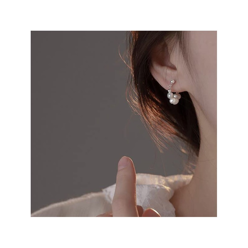 Women's Earrings, Hypoallergenic, Popular, Silver Sterling Silver Copper