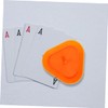 KICHOUSE 12pcs Triangle Shaped Card Holder for Easy for Games