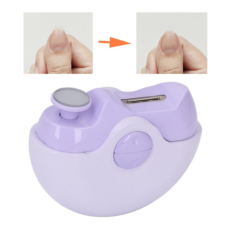 Electric Nail Clipper Round Anti Pinch USB Rechargeable Safety Electric