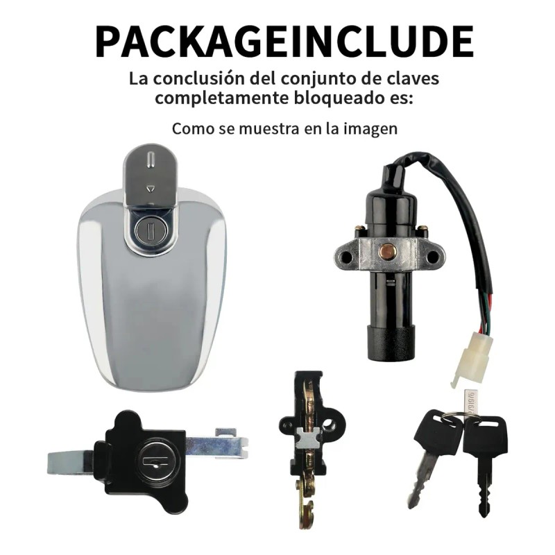 Kit Cerraduras Completo Switch Tapon Italika Rc Rc150 Rc200