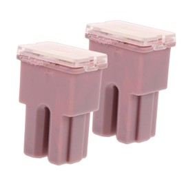Alipis 2pcs Box Fusible Link Rogue Fuse Holder Inline Fuse Holder Picture Bumpers for Back of Frames Rail Fuse Holder Pink Metal