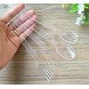 Clear Plastic Spoons 100 Pieces 7.1 Inch Reusable Plastic Spoons