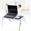 Portable Foldable Stand Table with Tray & Cool Fan Laptop
