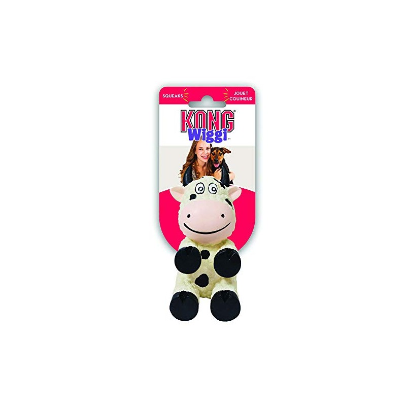 PETTIX Wiggi Cow Dog Toy, Small