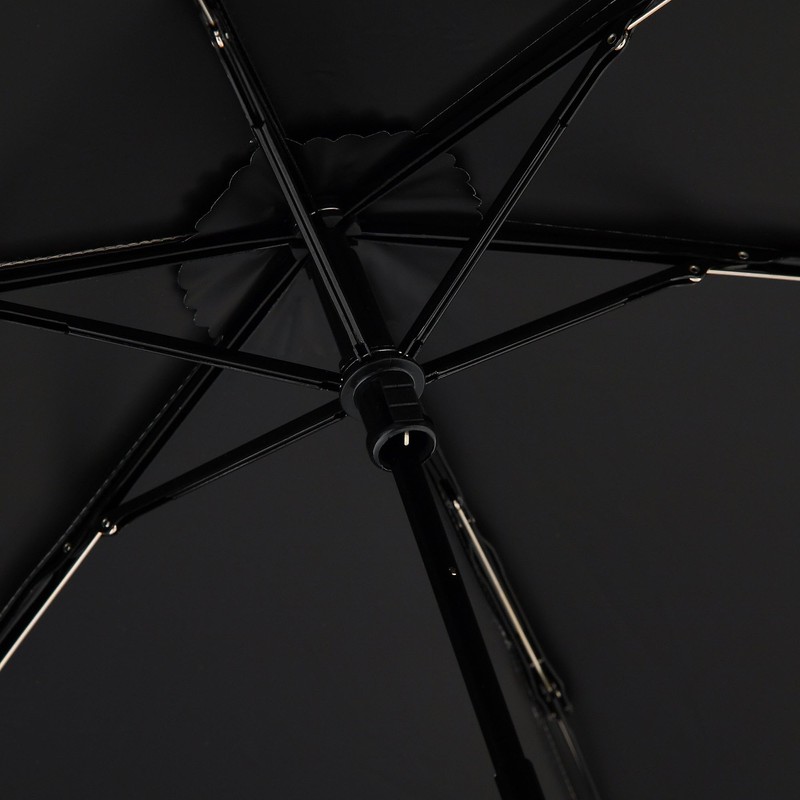 Francfranc Folding Umbrella, Light Blocking Wave Piping, 19.7 inches (50