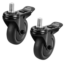 Trdzi 74064 Grill Locking Caster Wheel for Pit Boss - 3" 74064 Grill Stem Caster Replacement for Pit Boss Pro Series 1100, Austin XL Parts, Pit Boss 820, Navigator 850, Louisiana Grill, 2 Pack