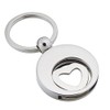 High Quality Keyring with Shopping Trolley Token, heart