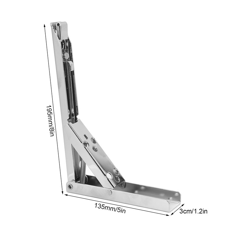 8in Folding Shelf Bracket Wall Mount 45KG Maximum Load Cold