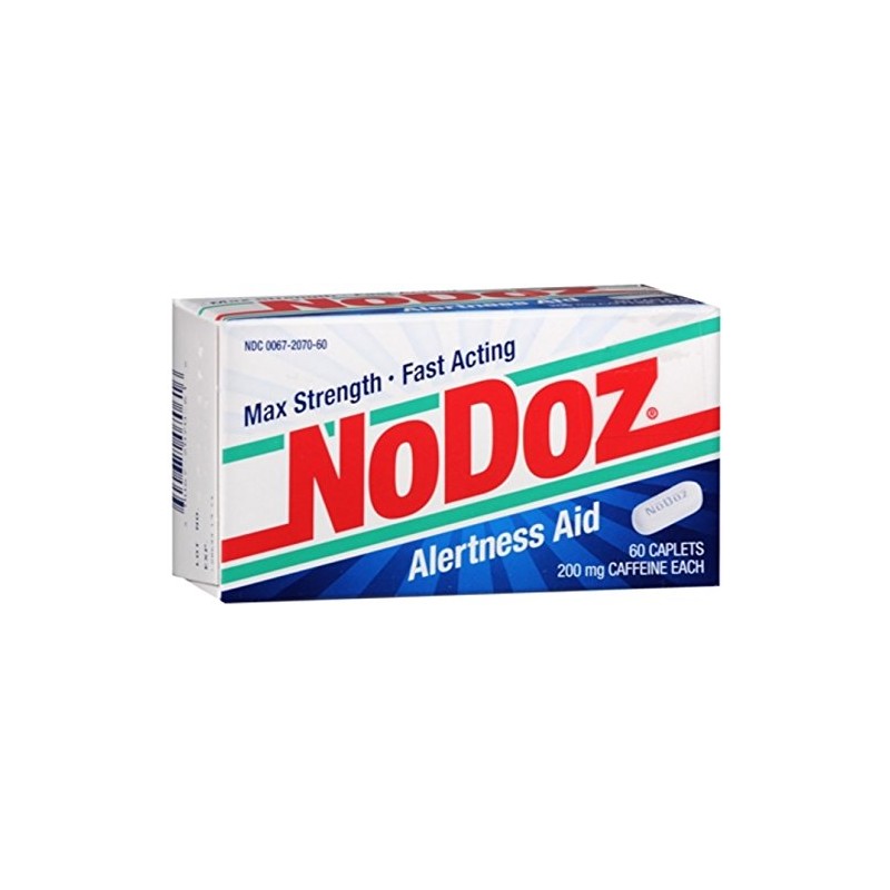 NoDoz Max Strength Alertness Aid Caplets 60 ea (Pack of