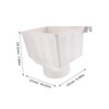 OSALADI Eaves Rainwater PVC Drain Pipe Fittings Downpipe Funnel Water