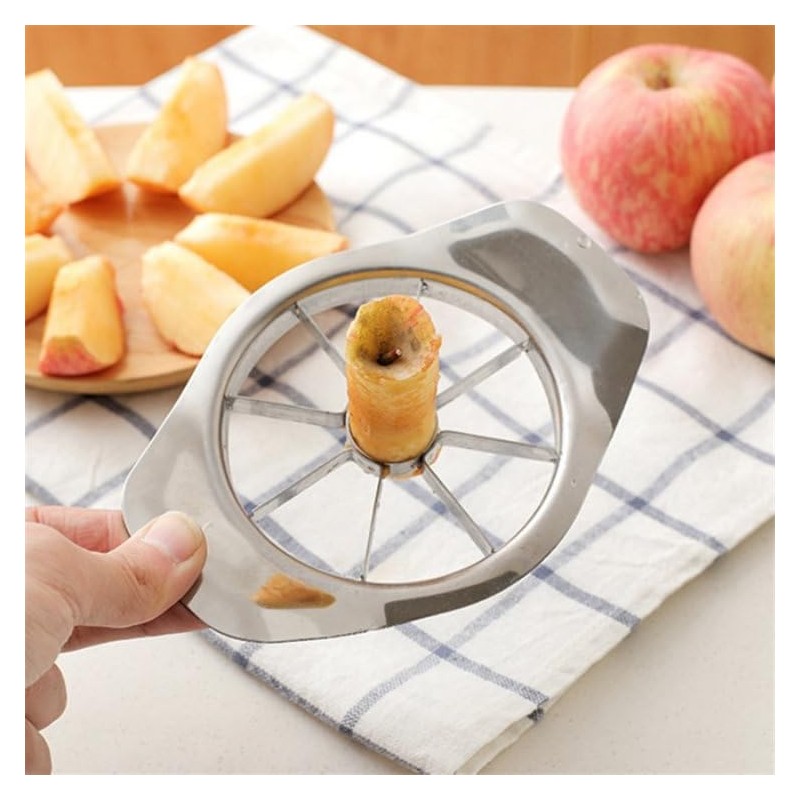 Stainless Steel Apple Slicer and Corer - 8 Blades Heavy