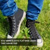 UamGlsob 2 Pairs 5/16" Wide Elastic Shoe Laces Replacement Laces