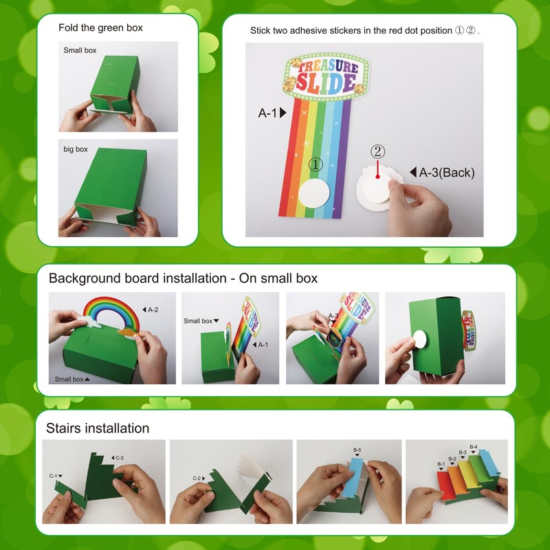 Wninbu Leprechaun Trap Kit for Kids,St. Patrick's Day Decorations DIY