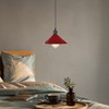 DCVOLTAGE 1 Pcs Modern Ceiling Lamp Shade Red Metal Cone