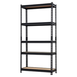 PeacefulHues 5 Tier Heavy Duty Storage Shelves, 30" W x 12" D x 60" H Adjustable Metal Shelving Unit, 2000Lbs Capacity, for Garage Organization, Kitchen, Warehouse