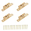 Merriway BH04774 (4 Pcs) Solid Brass Double Ball Roller Cupboard