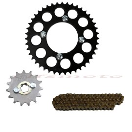 Unbranded 43T-76mm Sprocket 428 Chain for 125cc 140cc 150cc 160cc Apollo CRF KLX TTR YZ RM