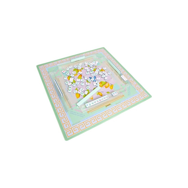 Jongyance Green American Learning Mahjong Mat (33”x33”), Anti-Slip, Mahjong Mat