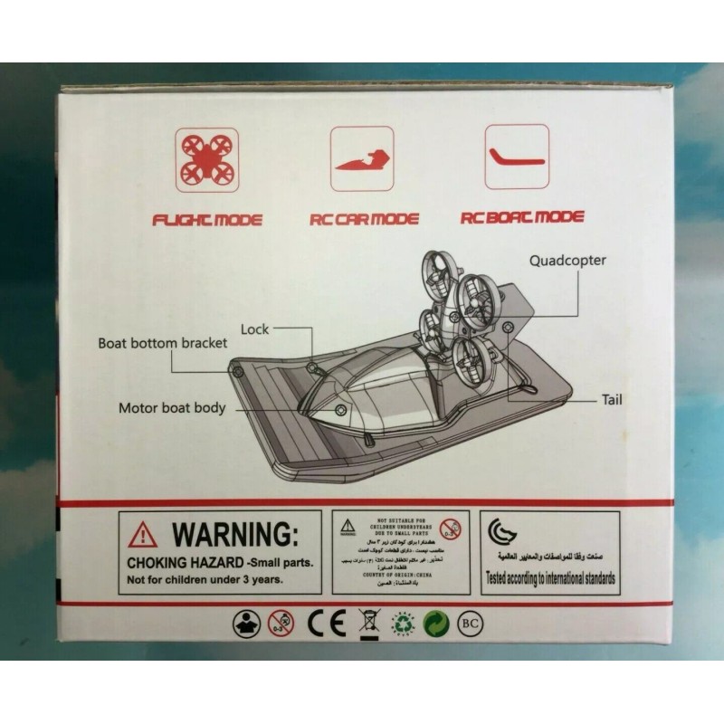 Eachine E015 3 in 1 Quadcopter Hovercraft Boat Altitude Hold